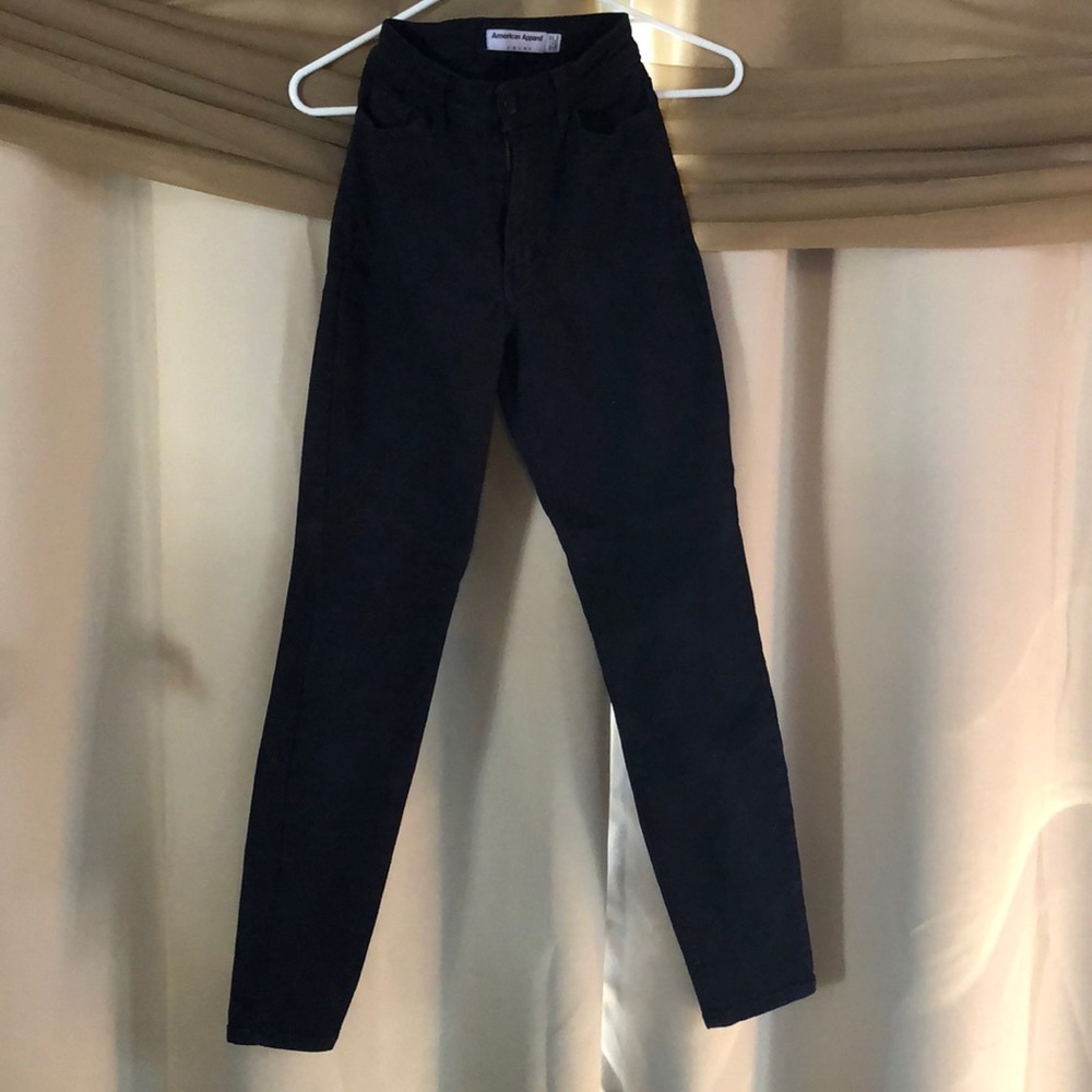 American apparel pencil high waisted jeans